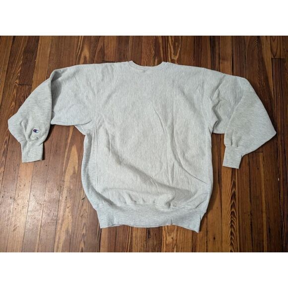 Vintage 90s Loyola University Chicago Champion Reverse Weave Gray Sweatshirt XXL - Picture 2 of 6